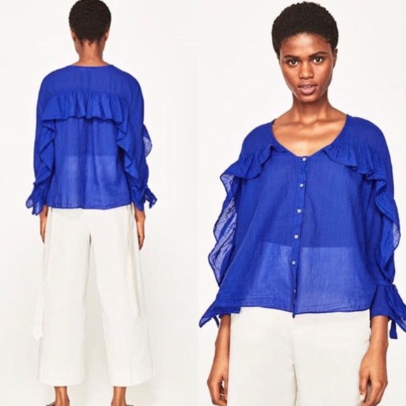 (7) Tops + Blouses Bundle Lot | Free People | Zara - Picture 14 of 16